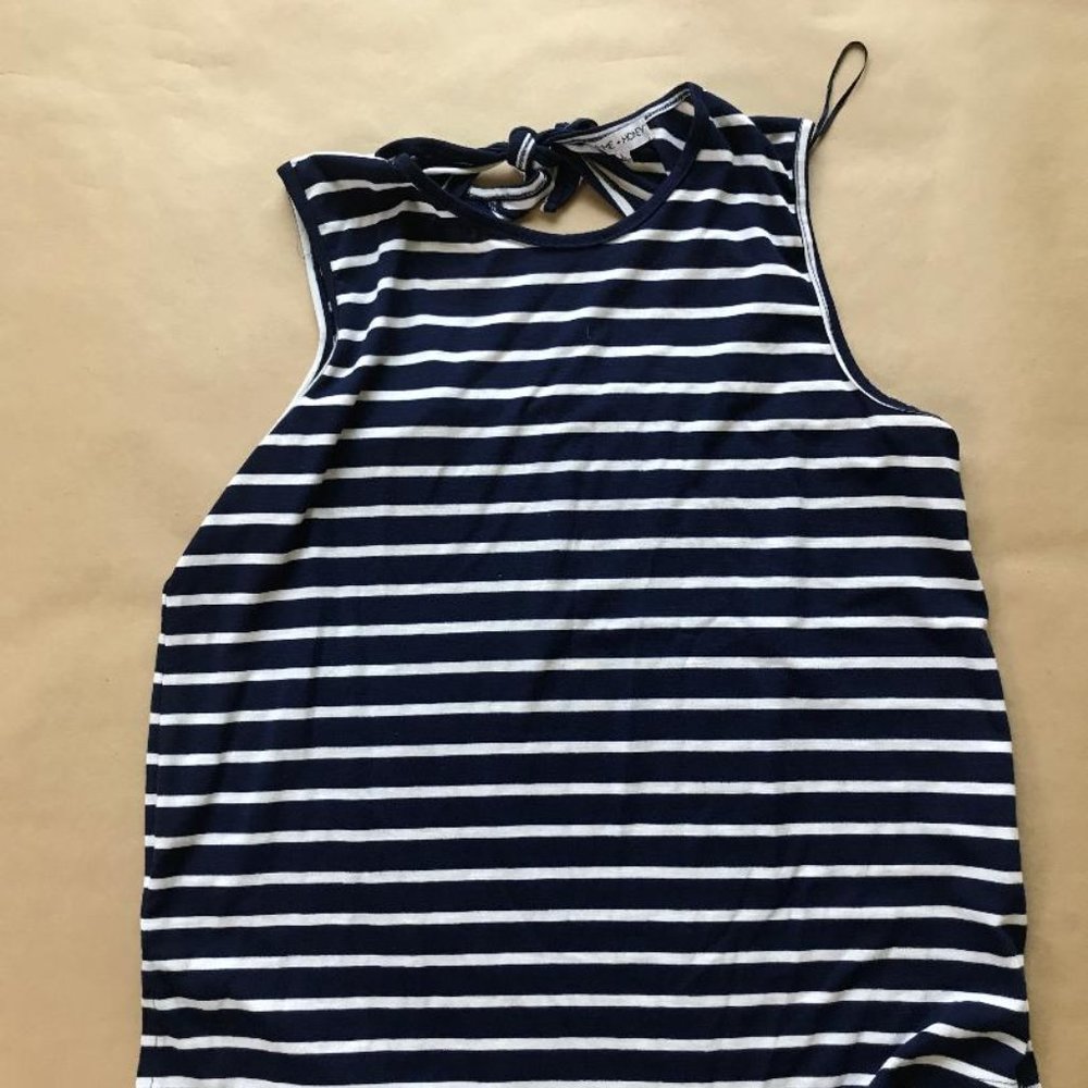 Cute navy & white stripe top